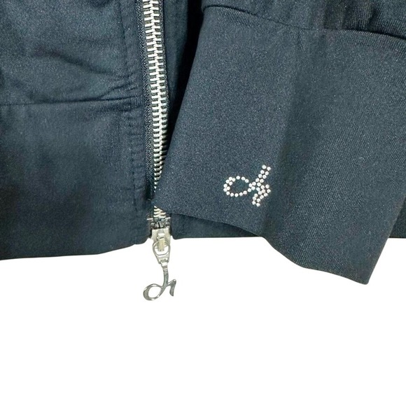 DEHA Women's Jacket Black Full‎ Zip Leisure Racer Golf Activewear Size M - Picture 7 of 10